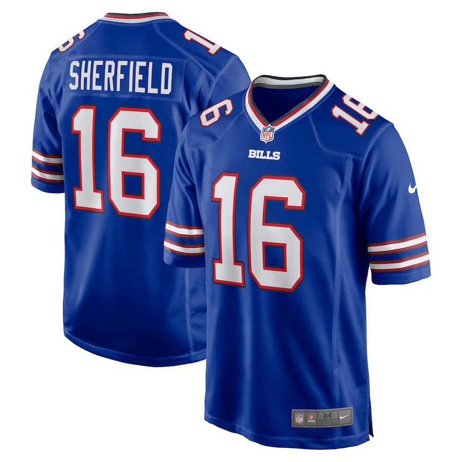 Men Buffalo Bills #16 Trent Sherfield Nike Royal Game Player NFL Jersey->buffalo bills->NFL Jersey